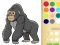 Gorilla Coloring Book for Kids