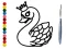 Back To School: Swan Coloring Book — joc online gratuit