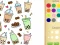 Cute Boba Coloring Book for Kids