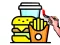 Fast Food Coloring Book — free online game