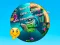 Round Jigsaw Puzzle Collect Pictures of Funny Ocean Inhabitants — free online game