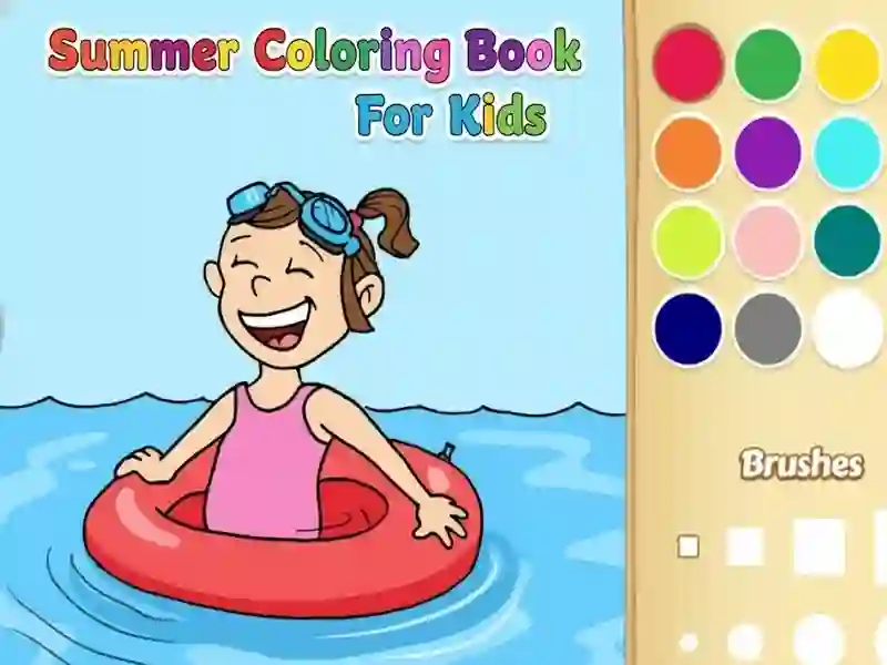 Summer Coloring Book For Kids Summer Coloring Book For Kids