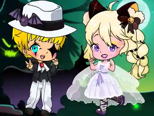 Halloween Chibi Couple — free online game