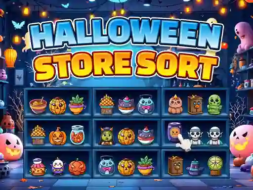 Halloween Store Sort — free online game
