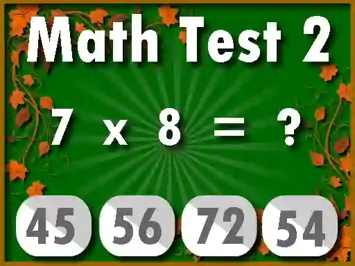 Math Test 2 — free online game