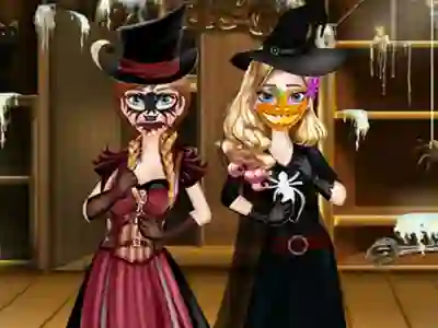 Sisters Halloween Preparations — free online game