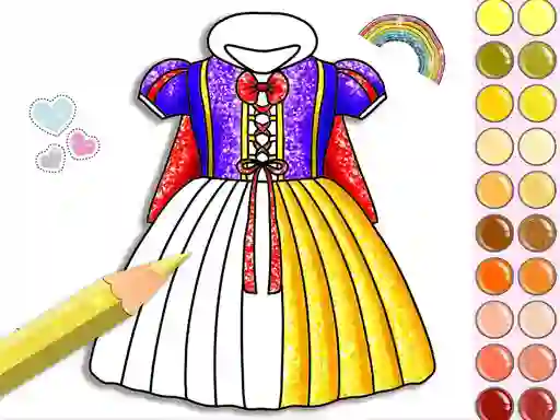 Princess Glitter Coloring — free online game