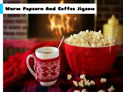 Warm Popcorn And Coffee Jigsaw — free online game