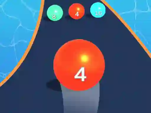Color Ball Run 2048 — free online game