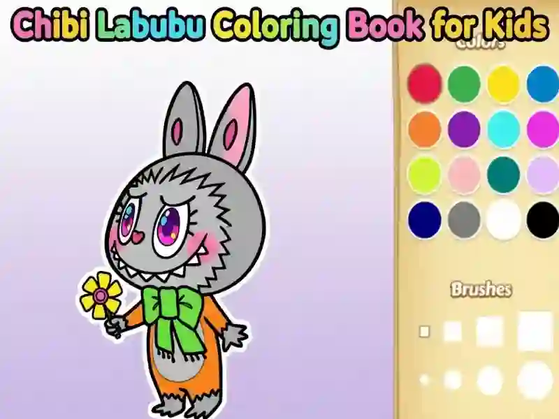 Chibi Labubu Coloring Book for Kids