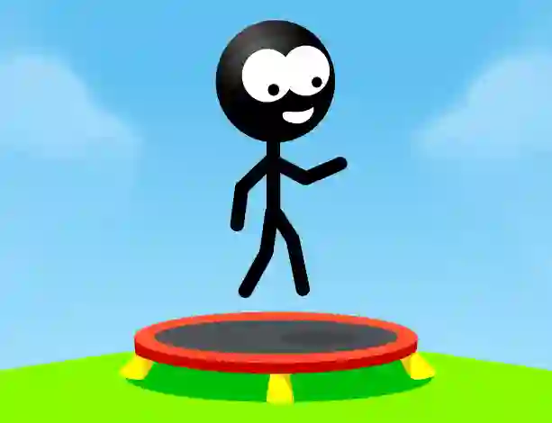Trampoline Stickman — free online game