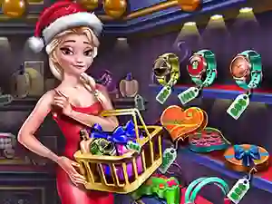 Ice Queen Shopping Xmas Gift — free online game