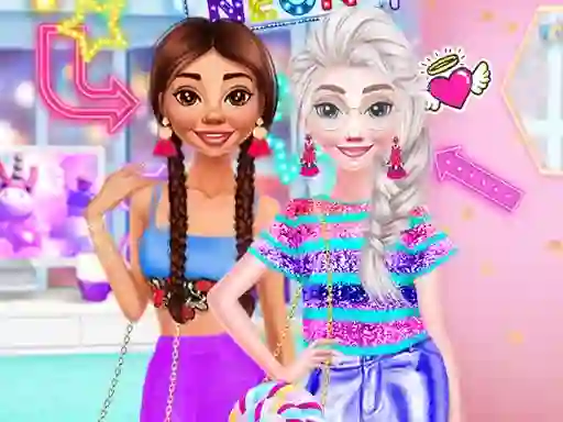Igra Princesses Neon Fashion online