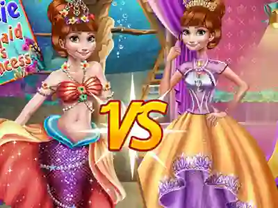 Anna mermaid vs princess — free online game