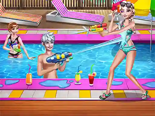 Family Pool Time — free online game