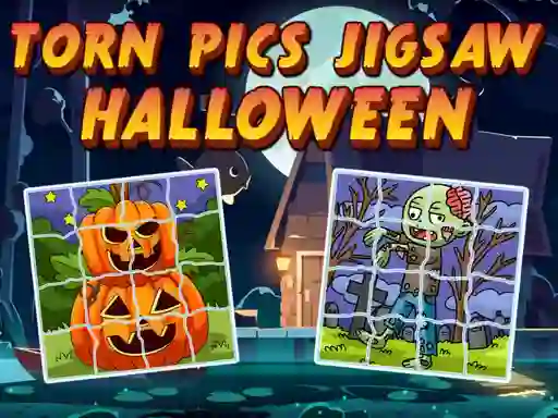 Torn Pics Jigsaw Halloween — jogo online grátis