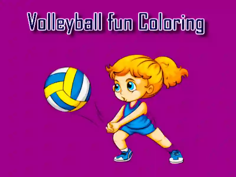 Volleyball Fun Coloring