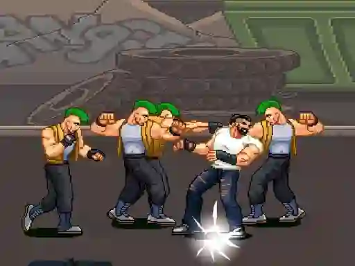 Gang Street Fighting 2D — bezplatná online hra