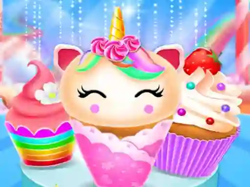Unicorn Mermaid Cupcake Cooking Design — free online game