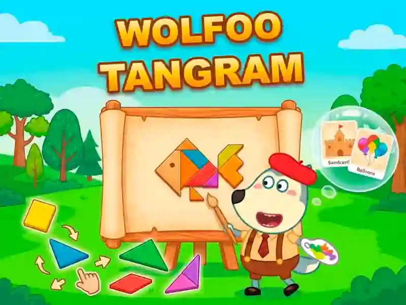 Wolfoo Tangram — bezmaksas tiešsaistes spēle