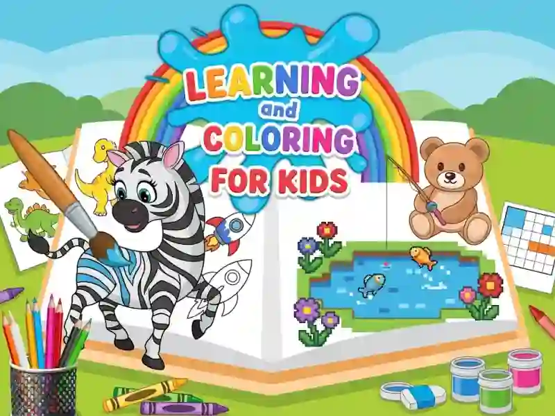 Gioco Learning and Coloring For Kids in linea