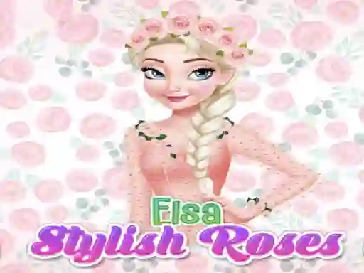 Elsa Frozen Stylish Roses — free online game
