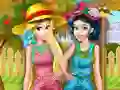 Princesses Working In the Garden 