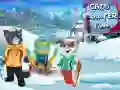 Cats Winter Fun Cats Winter Fun