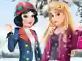 Aurora and Snow White Winter Fashion