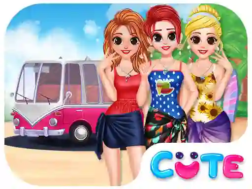 Besties Summer Vacation — free online game