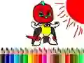 Back To School: Mask Boy Coloring Back To School: Mask Boy Coloring