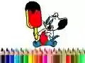 Back To School: Mouse Coloring Back To School: Mouse Coloring