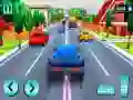 Car Racing in Fast Highway Traffic Car Racing in Fast Highway Traffic