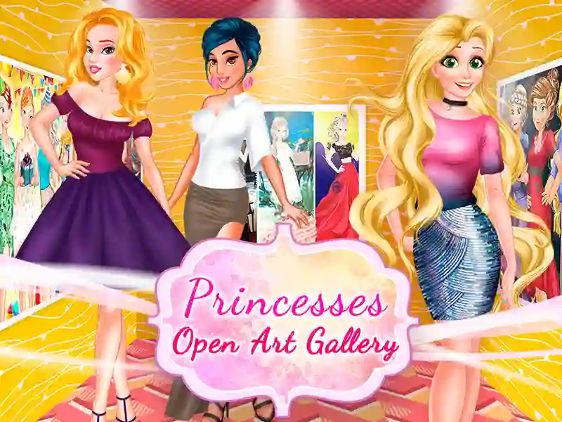 Princesses Open Art Gallery — free online game