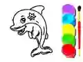 Dolphin Coloring Book