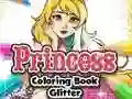 Princess Coloring Book Glitter Princess Coloring Book Glitter