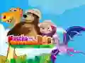 Masha and The Bear dinosaur