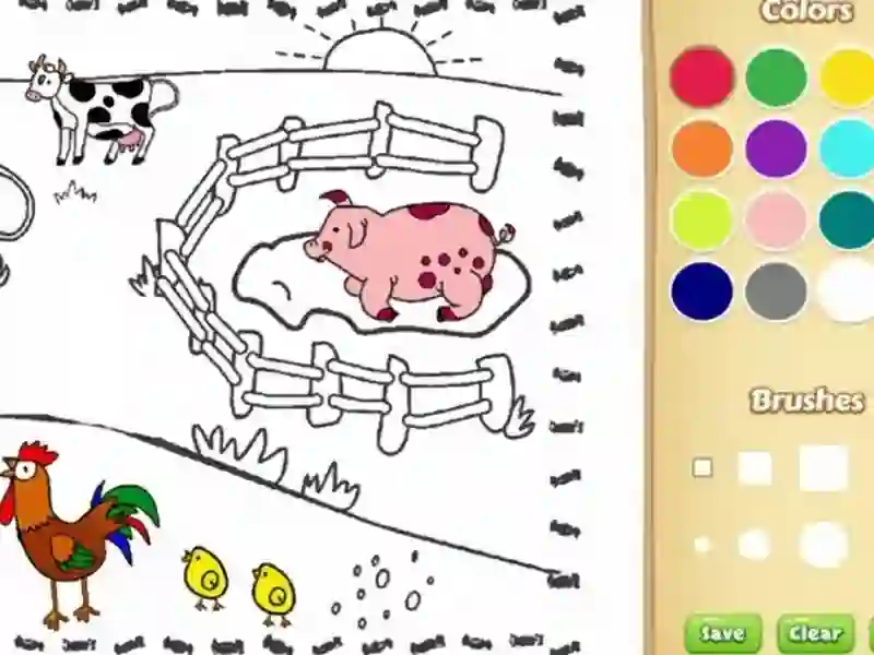 Farming Coloring Book For Kids