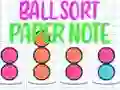 Ball Sort Paper Note Ball Sort Paper Note