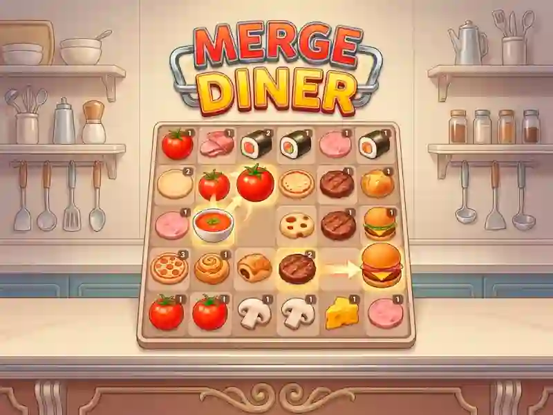 खेल Merge Diner ऑनलाइन