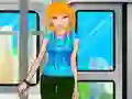 Barbie On The Train