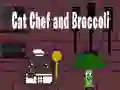 Cat Chef and Broccoli Cat Chef and Broccoli