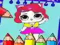 Coloring Dolls Book