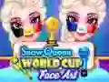 Snow queen world cup face art