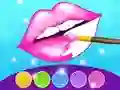 Glitter Lips Coloring Game Glitter Lips Coloring Game