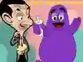 When Mr Bean meet Grimace When Mr Bean meet Grimace