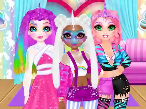 Miss Charming Unicorn Hairstyle — free online game