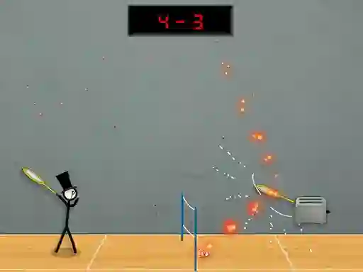 Stick Figure Badminton 3 — free online game