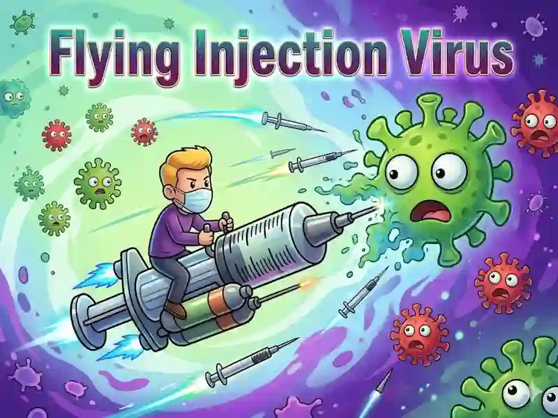 Гульня Flying Injection Virus онлайн