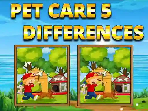 Pet Care 5 Differences — free online game